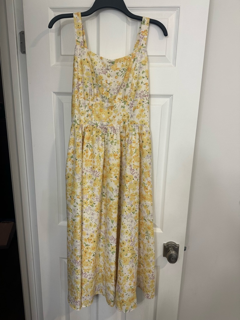 Women’s Large - Yellow Floral Sundress